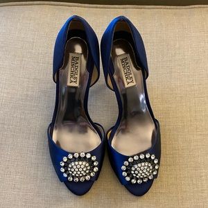 Badgley Mischka Navy Lacie Heels